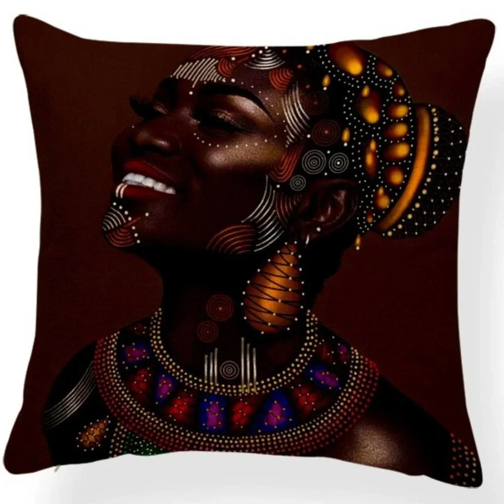 Gorgeous‎ Colorful African Queen Pillowcase